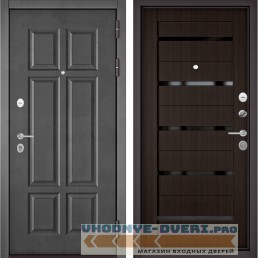 Дверь Бульдорс MASS 90 Бетон темный 9S-109 / Ларче шоколад CR3, lakobel classic black